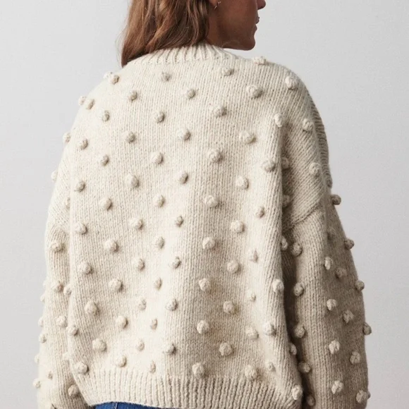 Misha and Puff long sleeve popcorn Textured Knit Sweater Size 3 (large) - Picture 2 of 6